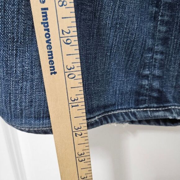 BKE Jeans Women’s 26x35.5 (28x32) Kate Low-Rise Bootcut Distressed Thick Stitch - Picture 5 of 10